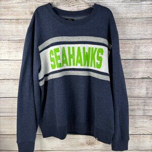 47 Brand Seattle Seahawks NFL Football Sweatshirt Men's XXLarge Distressed Logo